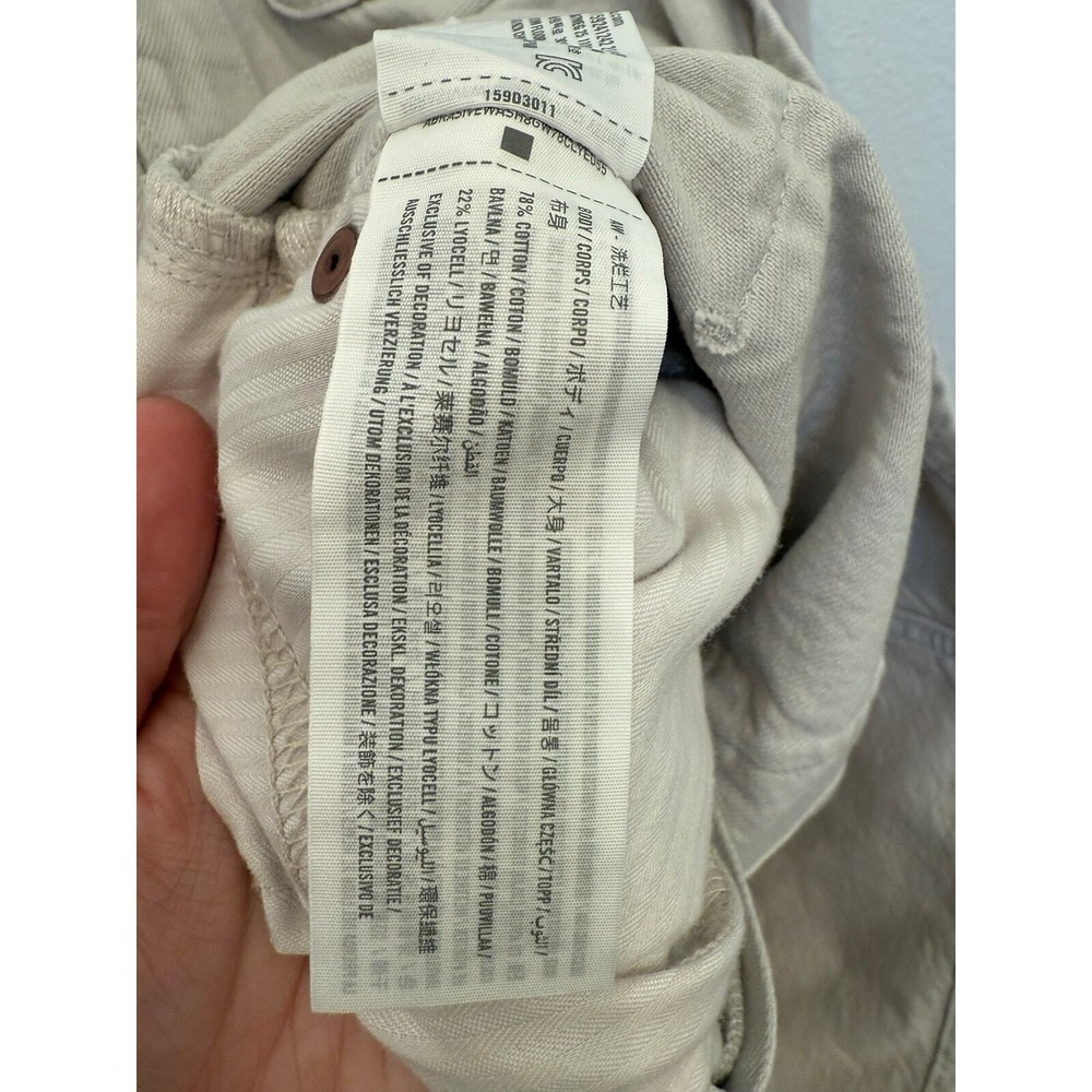 Abercrombie‎ & Fitch Denim Shirt Dress Light Grey Small NWT - Picture 6 of 7